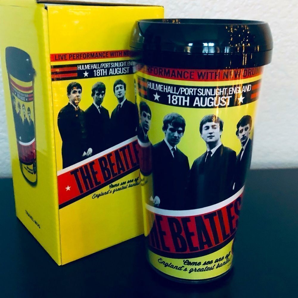 The Beatles Graphic Tumbler Travel Mug Cup